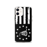 Black and White Gadsden Inspired iPhone Case