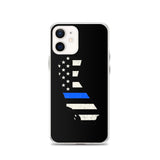 California State Thin Blue Line iPhone Case