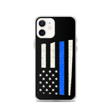 North Dakota Thin Blue Line iPhone Case