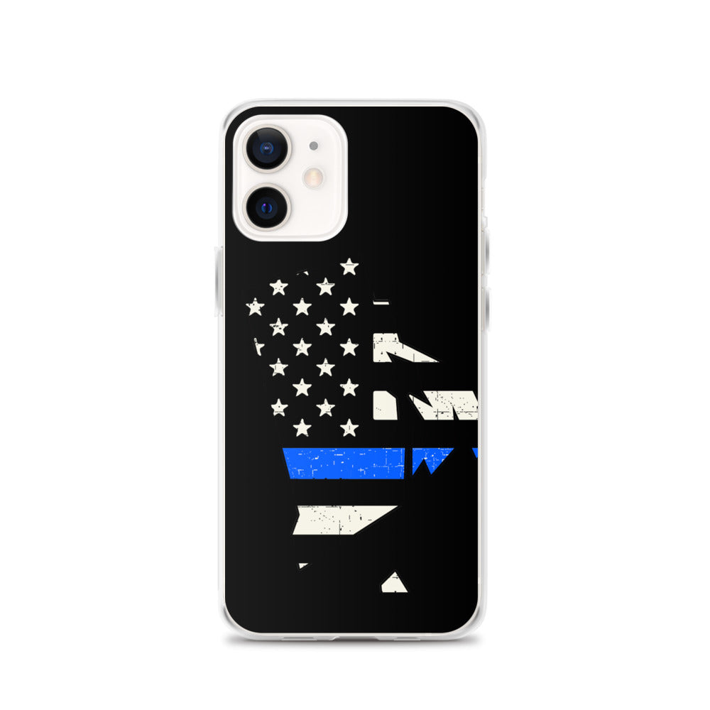 Rhode Island Thin Blue Line iPhone Case