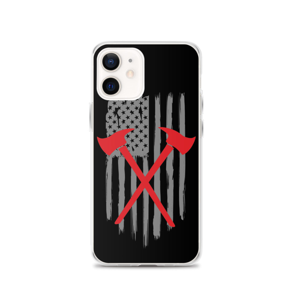 Firefighter American Flag iPhone Case