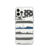 Thin Blue Line Themed iPhone Case