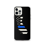 California State Thin Blue Line iPhone Case