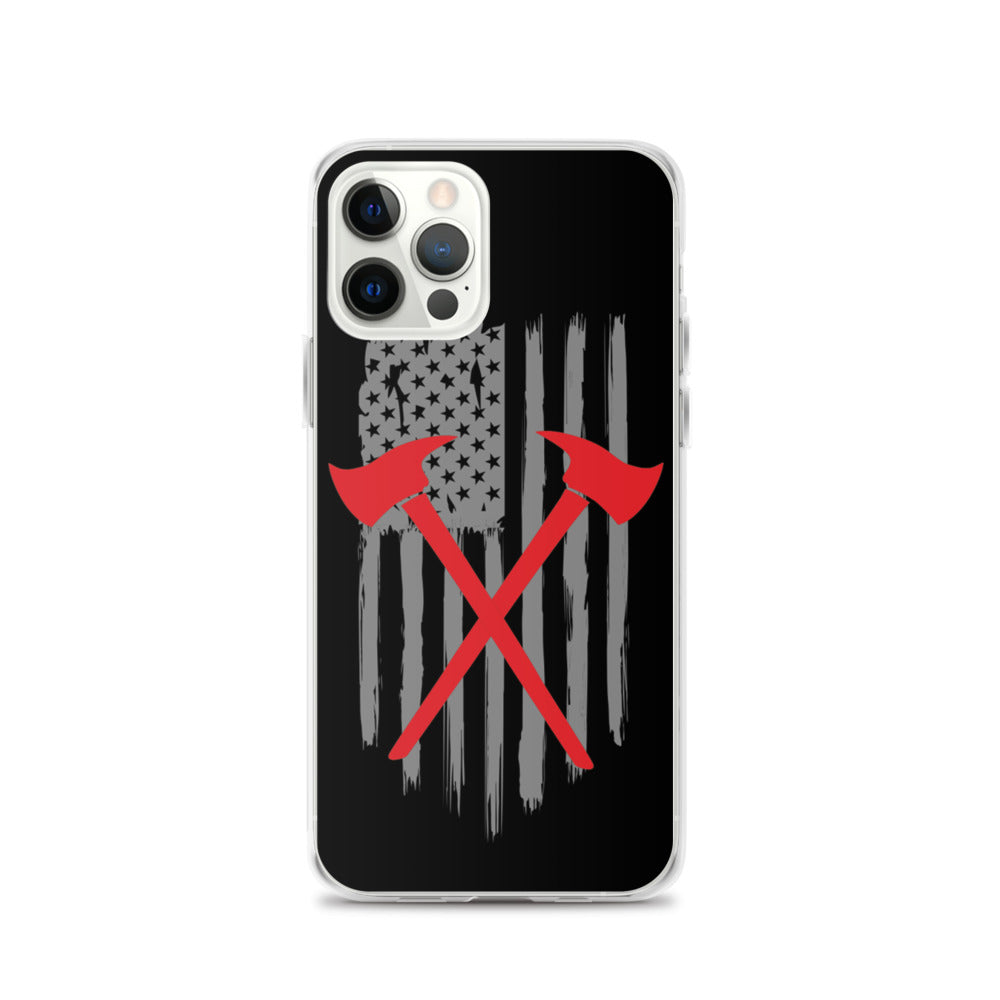 Firefighter American Flag iPhone Case