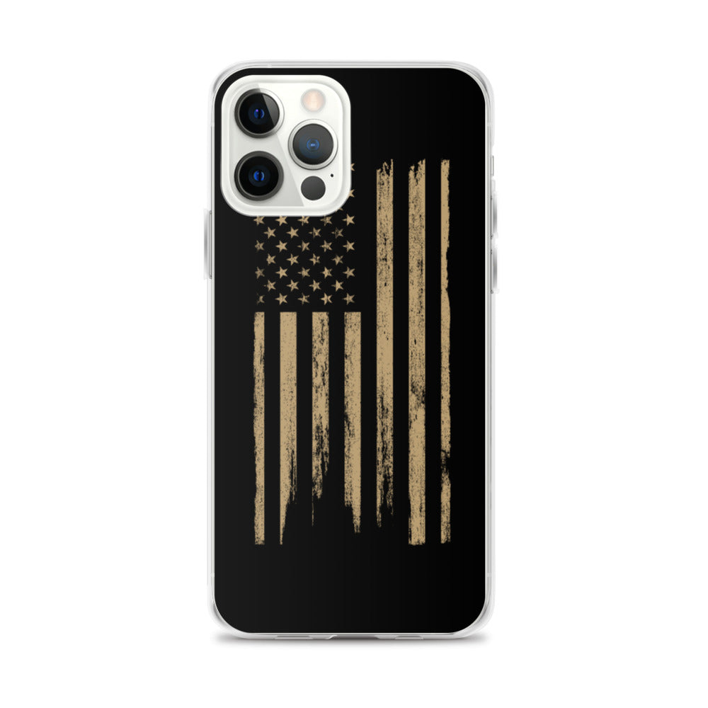 Rugged Worn American Flag iPhone Case