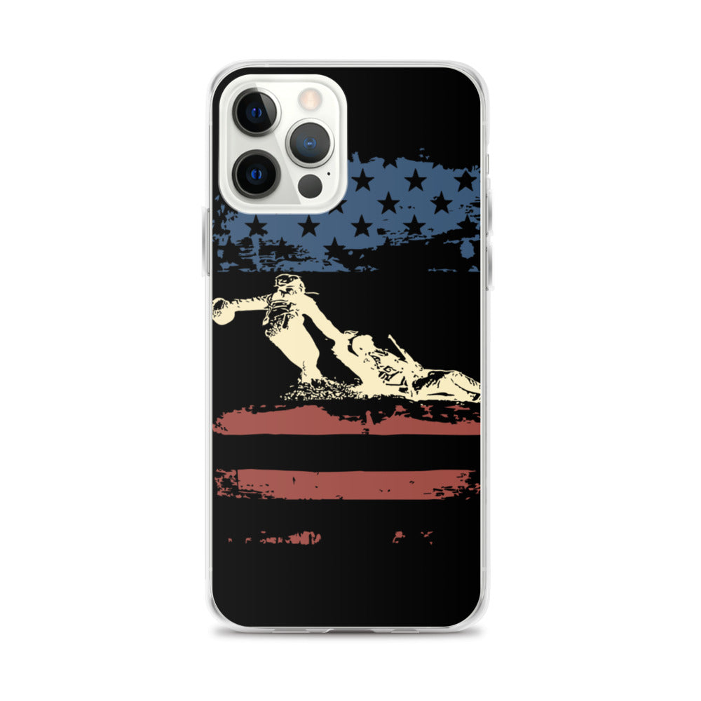 Worn Fallen Soldier Flag iPhone Case