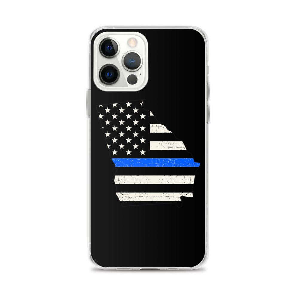 Georgia Thin Blue Line iPhone Case