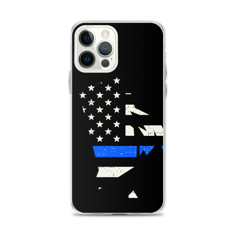 Rhode Island Thin Blue Line iPhone Case