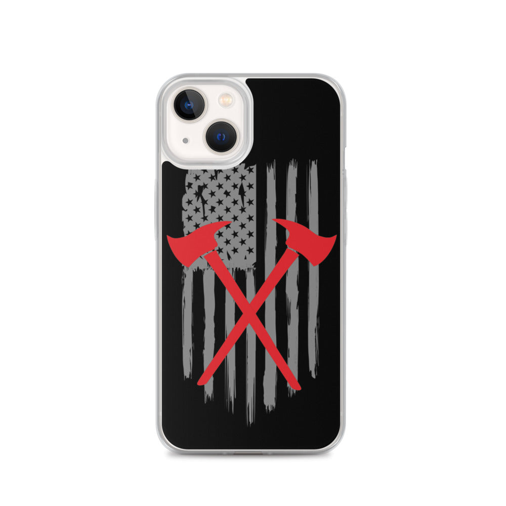 Firefighter American Flag iPhone Case