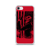 Flexin' Skull American Flag iPhone Case