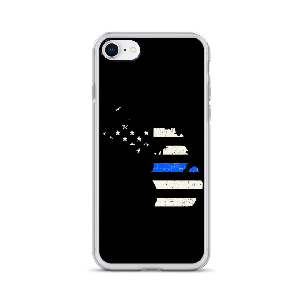 Michigan Thin Blue Line iPhone Case