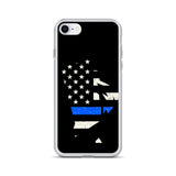 Rhode Island Thin Blue Line iPhone Case