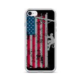 American Flag Lineworker iPhone Case