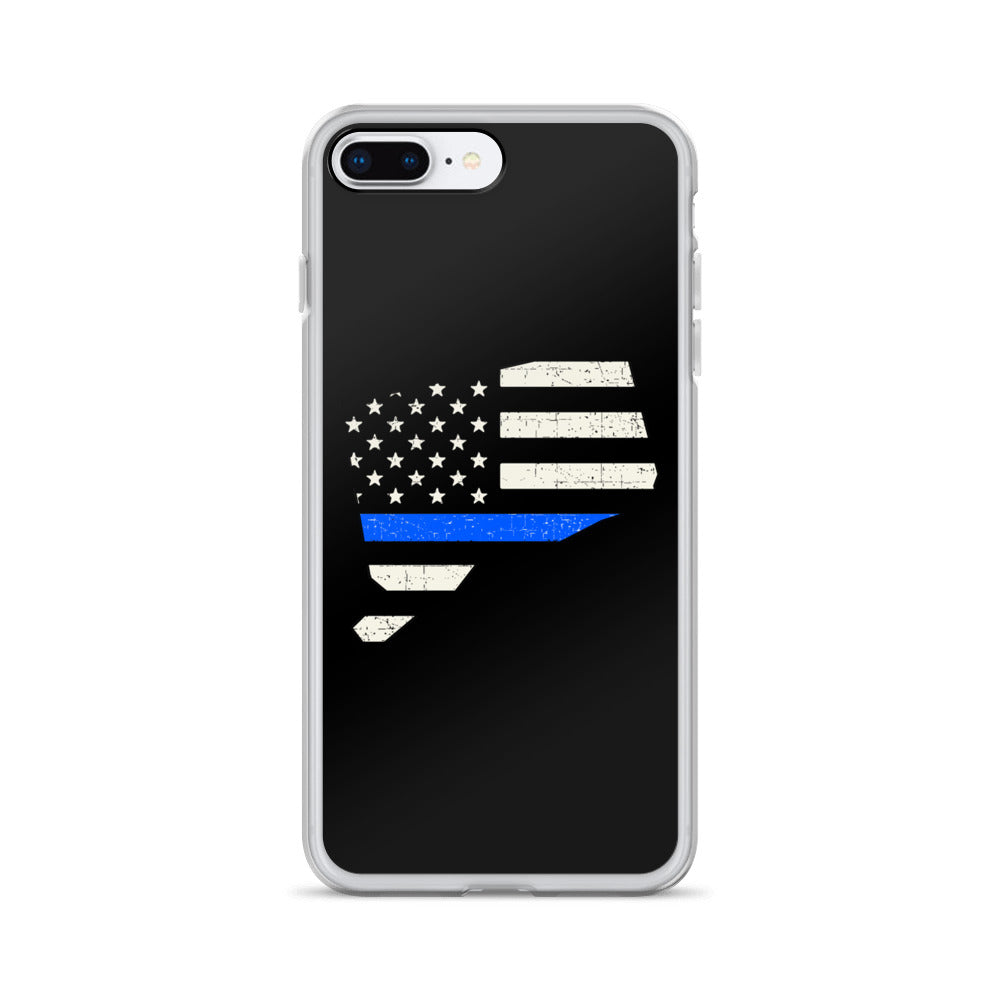 Connecticut Thin Blue Line iPhone Case