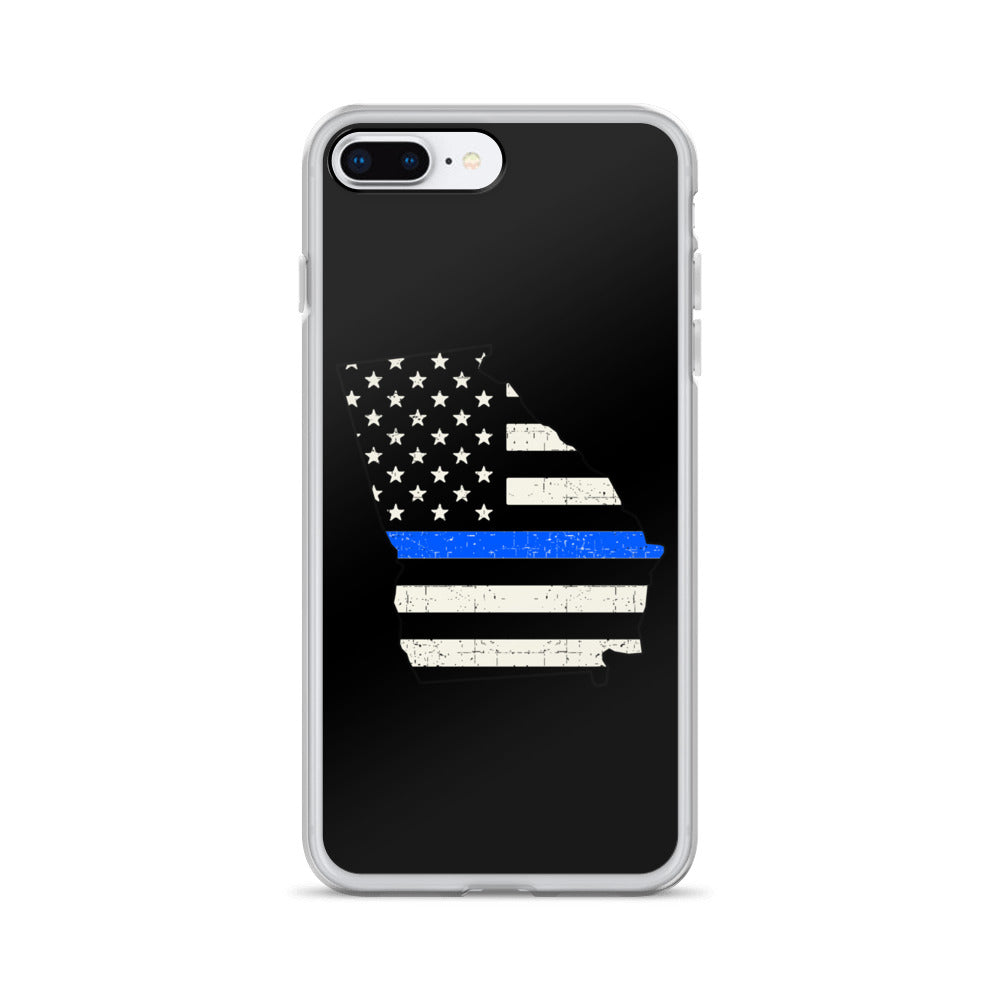 Georgia Thin Blue Line iPhone Case