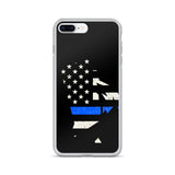 Rhode Island Thin Blue Line iPhone Case