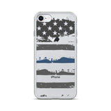 Thin Blue Line Themed iPhone Case