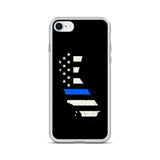 California State Thin Blue Line iPhone Case