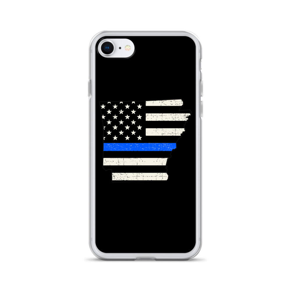 Arkansas Thin Blue Line iPhone Case