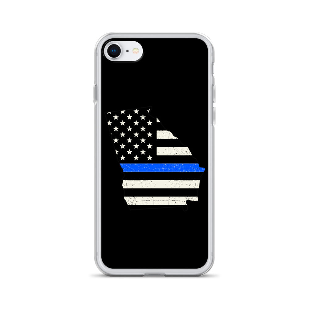 Georgia Thin Blue Line iPhone Case