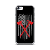 Firefighter American Flag iPhone Case