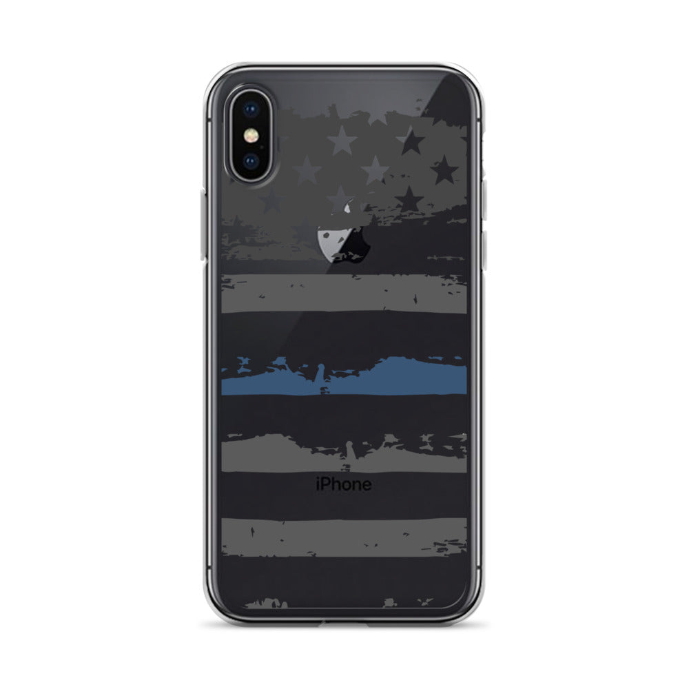 Thin Blue Line Themed iPhone Case