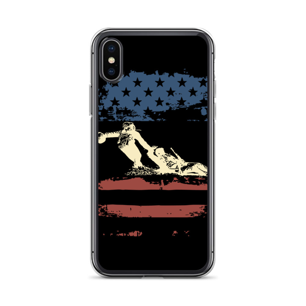 Worn Fallen Soldier Flag iPhone Case