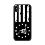 Black and White Gadsden Inspired iPhone Case