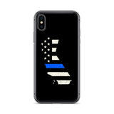 California State Thin Blue Line iPhone Case