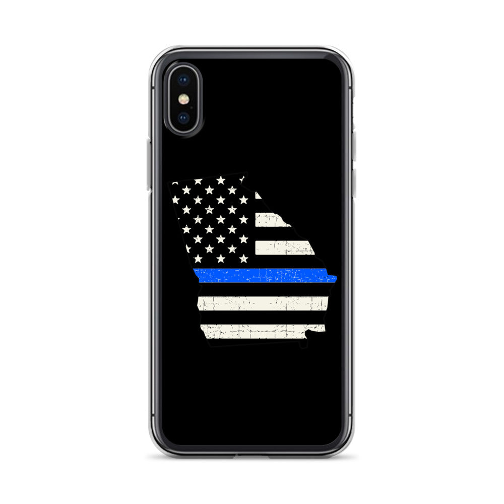 Georgia Thin Blue Line iPhone Case