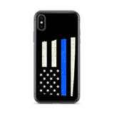 North Dakota Thin Blue Line iPhone Case