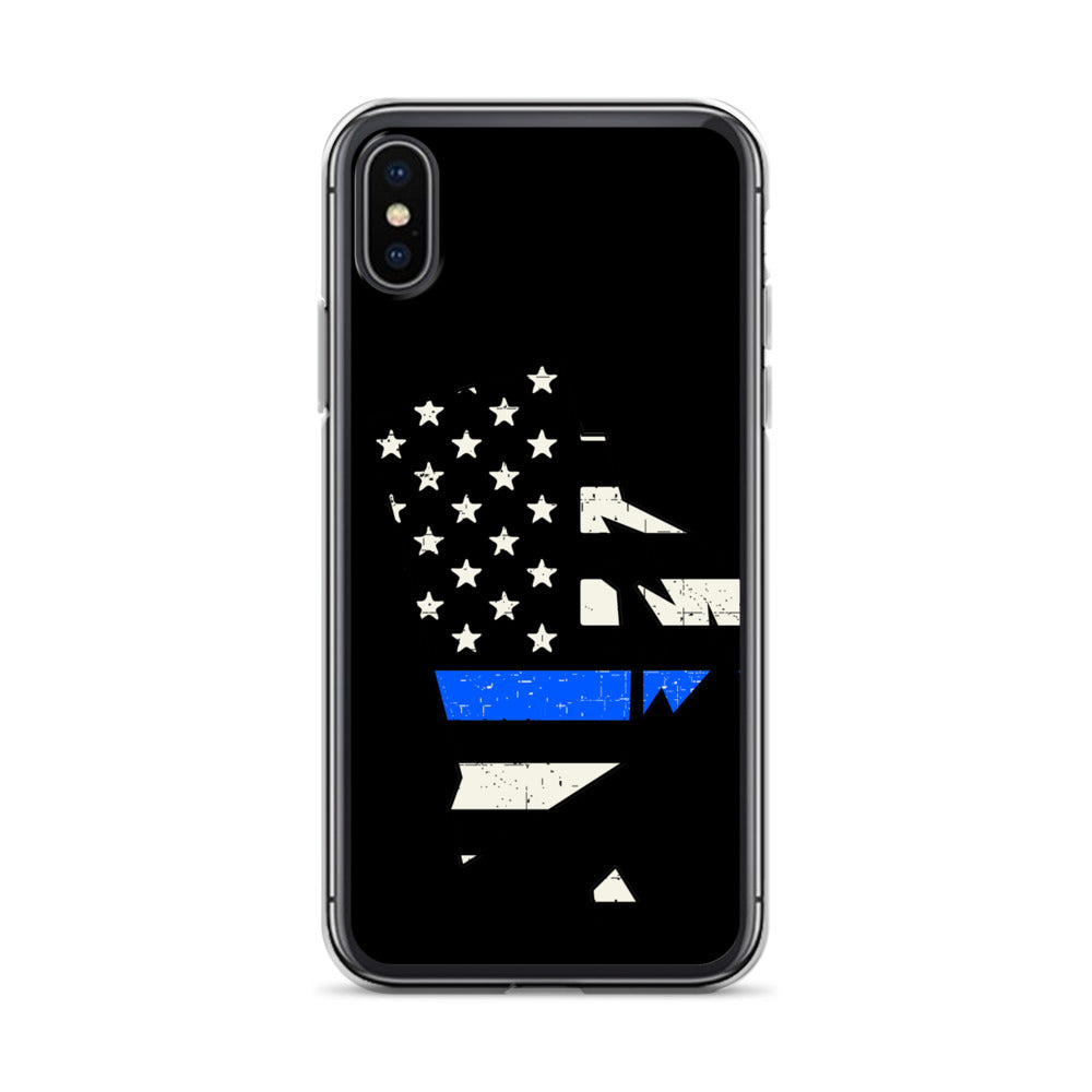 Rhode Island Thin Blue Line iPhone Case