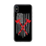 Firefighter American Flag iPhone Case