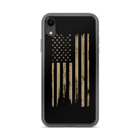 Rugged Worn American Flag iPhone Case