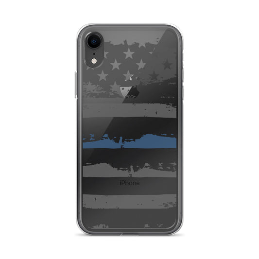 Thin Blue Line Themed iPhone Case