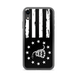 Black and White Gadsden Inspired iPhone Case