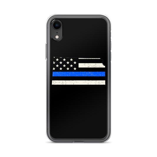 Kansas Thin Blue Line iPhone Case