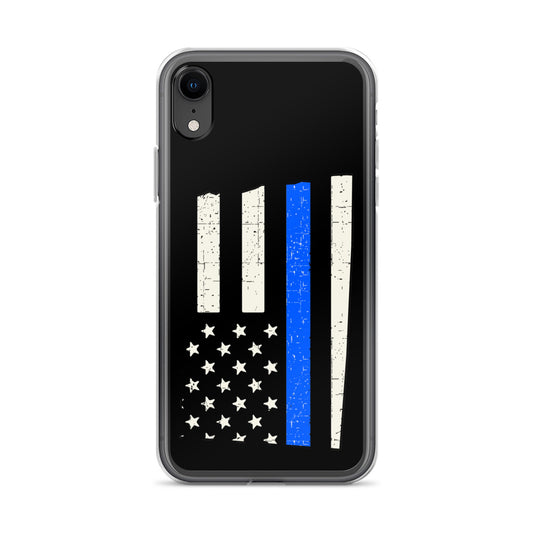 North Dakota Thin Blue Line iPhone Case