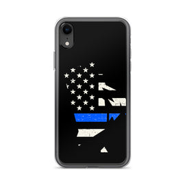 Rhode Island Thin Blue Line iPhone Case