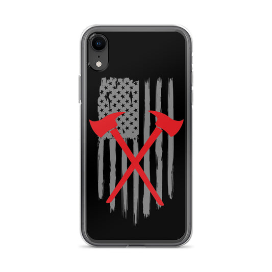 Firefighter American Flag iPhone Case