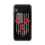 Firefighter American Flag iPhone Case