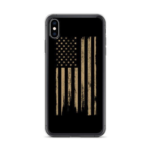 Rugged Worn American Flag iPhone Case