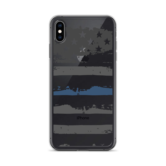 Thin Blue Line Themed iPhone Case