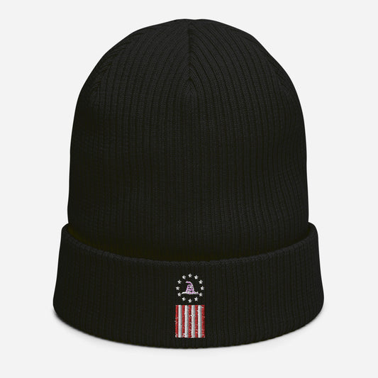 Gadsden Inspired Freedom Flag Emblemed beanie