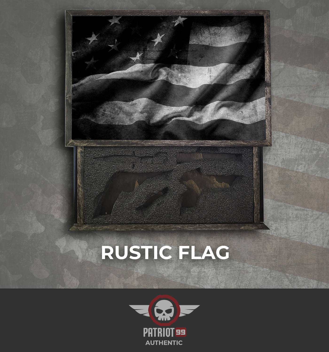 Wall Concealment Photo Flag Box