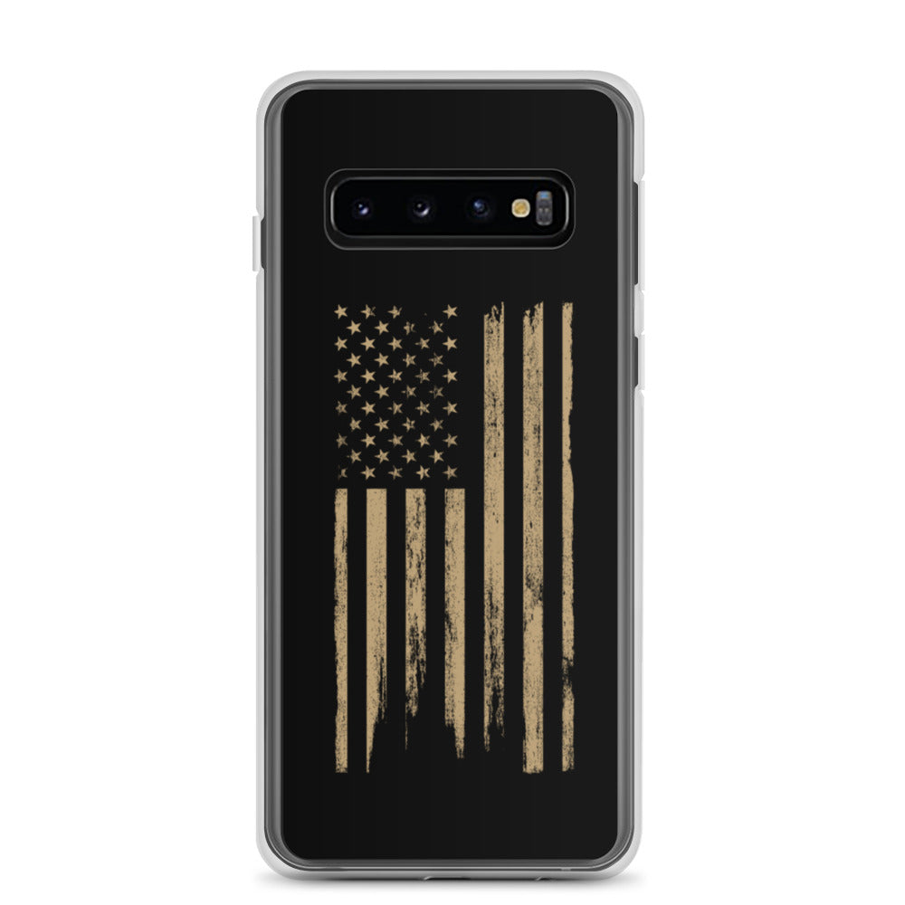 Rugged Worn American Flag Samsung Case