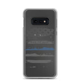 Back The Blue Clear Samsung Case