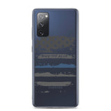 Back The Blue Clear Samsung Case