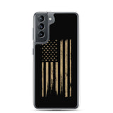 Rugged Worn American Flag Samsung Case