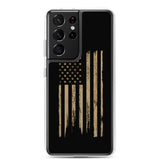 Rugged Worn American Flag Samsung Case